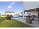 Private backyard oasis with pool and patio at 3705 Ridge Run Dr, Minneola, FL 34715