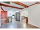 Kitchen with island, stainless steel appliances, and wood floors at 4213 Seybold Ave, Orlando, FL 32808