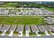 Community aerial view showcasing rows of well-maintained homes and green spaces, illustrating a Gathering-friendly environment at 7836 June Ln, Wildwood, FL 34785