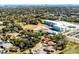 Aerial view showing home's location near a school at 825 Kottle S Cir, Daytona Beach, FL 32114