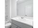 Bathroom featuring a shower-tub combo, and a vanity with a sink and chrome fixtures at 142 Jones Fish Camp Rd, Edgewater, FL 32141