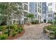 Charming courtyard with a fountain and benches at 304 E South St # 5029, Orlando, FL 32801