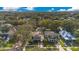 Aerial view of a neighborhood with lush trees and houses at 450 Cherokee Dr, Orlando, FL 32801