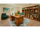 Inviting home office featuring wood desk, bookshelf, chair, and stylish rug at 1235 19Th St, Orlando, FL 32805