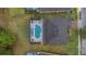 Aerial view showing home with pool, and surrounding community at 256 Yellow Snapdragon Dr, Davenport, FL 33837
