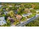 Aerial view of the house and surrounding neighborhood at 811 Briercliff Dr, Orlando, FL 32806