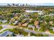 Aerial view of a house and neighborhood with city skyline in the background at 811 Briercliff Dr, Orlando, FL 32806