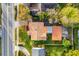 Top-down view of the house and yard at 811 Briercliff Dr, Orlando, FL 32806