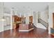 Kitchen with island, granite countertops, and wooden cabinetry at 1610 Conway Isle Cir, Belle Isle, FL 32809