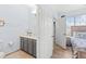 Bathroom with gray vanity, tile floor, and shower at 3175 Feltrim Pl # 305, Kissimmee, FL 34747