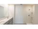 Double vanity bathroom with large shower at 368 Pelham Park Dr, Deland, FL 32720