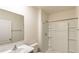 Bathroom with shower stall and vanity at 368 Pelham Park Dr, Deland, FL 32720