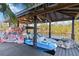 Covered boat dock featuring a boat, lift, and waterfront access for easy water activities at 6025 Lady Bet Dr, Orlando, FL 32819