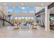 Living room with high ceilings, lots of light and pool view at 6025 Lady Bet Dr, Orlando, FL 32819