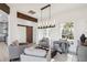 Cozy living room with modern decor and a sliding barn door at 6025 Lady Bet Dr, Orlando, FL 32819