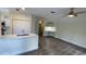 Modern kitchen with a breakfast bar and hardwood floors at 860 N Orange Ave # 118, Orlando, FL 32801