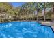 Community pool with palm trees and lounge chairs at 1021 Siena Park E Blvd # 103, Kissimmee, FL 34747