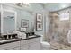 Double vanity, large shower, and a tranquil atmosphere at 1261 Radiant St, Reunion, FL 34747