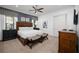 Spacious bedroom with king-size bed, ample natural light, and stylish furnishings at 1261 Radiant St, Reunion, FL 34747