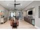 Game room with pool table and ceiling fan at 1261 Radiant St, Reunion, FL 34747