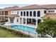 Stunning pool area with spa and expansive backyard at 1261 Radiant St, Reunion, FL 34747