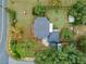 Aerial view of a house with a large backyard and shed at 1399 Old Mount Dora Rd, Eustis, FL 32726