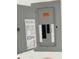 Open electrical panel displaying circuit breakers and safety information for the home's electrical system at 1456 N Page Dr, Deltona, FL 32725