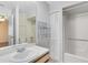 Bathroom with a large mirror and a shower/tub combination at 4008 Crossroads Pl, Casselberry, FL 32707