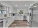 Modern white kitchen with stainless steel appliances at 6424 Sleepy Hollow Dr, Orlando, FL 32810