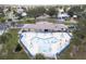Aerial view of community pool and clubhouse at 843 Challenger Ave, Davenport, FL 33897