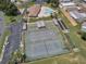 Aerial view of community tennis courts at 843 Challenger Ave, Davenport, FL 33897