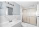 Modern bathroom with a shower/tub combo, toilet and vanity at 1103 Errol Place Cir, Apopka, FL 32712