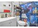 Clean bathroom with Star Wars themed shower curtain at 1202 Dewey Ave, Orlando, FL 32808