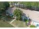 Overhead view showcasing the townhome community, landscaping, and architectural details at 1207 Lucaya Cir, Orlando, FL 32824