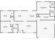 Detailed floor plan showcasing a spacious layout with multiple bedrooms, a large living area, and a two-car garage at 209 Meadow Hills Dr, Sanford, FL 32773