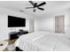 Spacious bedroom with large TV and plenty of room for furniture at 2910 Black Birch Dr, Ocoee, FL 34761
