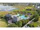 Resort-style community pool with cabanas and lounge area at 2910 Black Birch Dr, Ocoee, FL 34761
