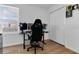 Bright home office with a large window and built in closet at 2910 Black Birch Dr, Ocoee, FL 34761