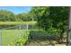 Private backyard with pond view and lush landscaping at 3022 Bransbury Ct, Kissimmee, FL 34747