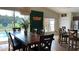 Bright dining room with large table and view of backyard pool at 3022 Bransbury Ct, Kissimmee, FL 34747