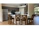 Kitchen with stainless steel appliances and island at 3022 Bransbury Ct, Kissimmee, FL 34747