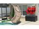 Tan pool slide with lush greenery next to the pool at 3022 Bransbury Ct, Kissimmee, FL 34747