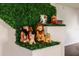 Unique staircase decor featuring lush greenery and a collection of Lion King stuffed animals at 3022 Bransbury Ct, Kissimmee, FL 34747