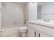 Bathroom with shower, toilet, and vanity at 4392 S Lake Orlando Pkwy # 4, Orlando, FL 32808