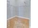 Walk-in closet with installed metal shelving and carpet flooring at 5810 Penney Ln, The Villages, FL 32163