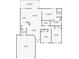 Detailed floor plan showcasing layout of the home, including bedrooms, living spaces, and garage at 637 Twin Lake Ave, Deltona, FL 32738