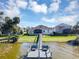 Private dock with seating, offering direct access to the lake at 1112 Hull Island Dr, Oakland, FL 34787