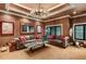 Spacious media room with comfortable seating and custom cabinetry at 1426 Nottingham St, Orlando, FL 32803