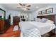 Main bedroom with a king-size bed and plenty of light at 3032 Harbour Landing Way, Casselberry, FL 32707