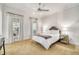 Bedroom with a queen bed and access to a balcony at 4424 New Broad St, Orlando, FL 32814